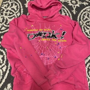 V1 Pink Punk Spider Worldwide Hoodie Small